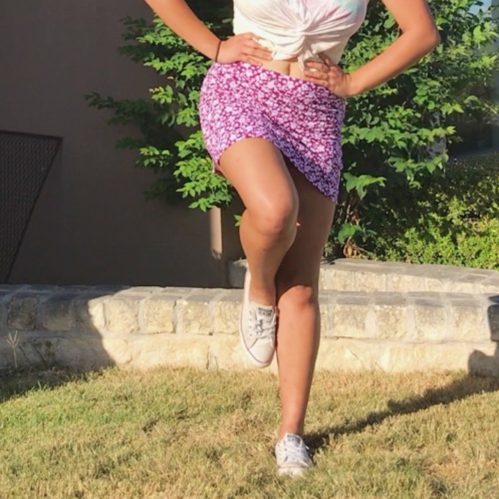 HOST PICK!Tranquility pink floral skirt-short